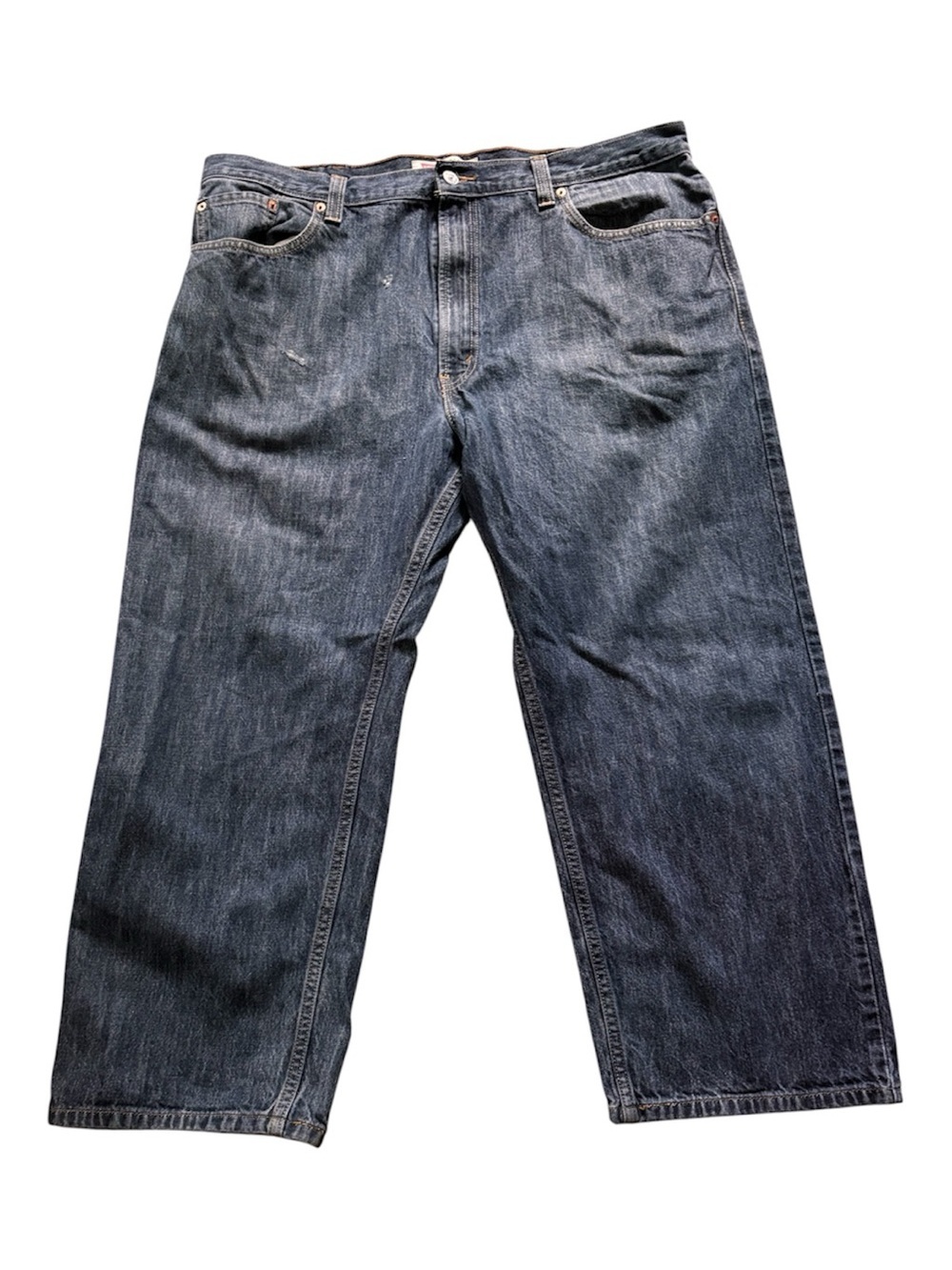 Levi's Men's Relaxed Fit 42/30 Dark Blue Denim Jeans
